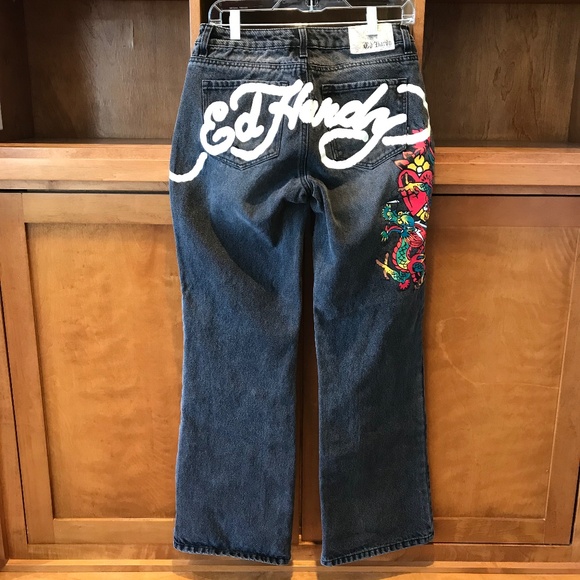 LAID-BACK VIBES🔥 DRAGON LOW WAIST BAGGY JEAN - Picture 2 of 15